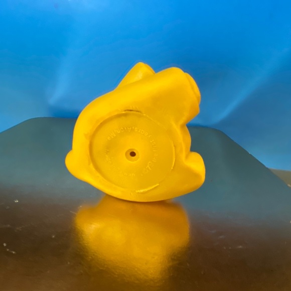 YELLOW BEAR VINTAGE 1979 SQUEAKY TOY THE FIRST YEARS RARE 4” - Picture 7 of 7